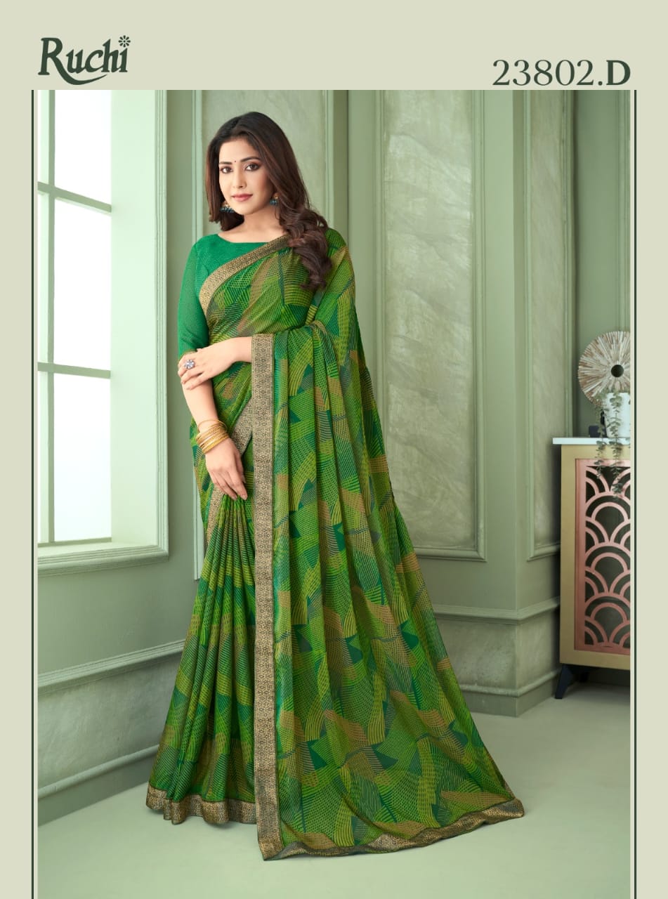 Ruchi Savera 6 Chiffon Daily Wear Sarees Catalog
